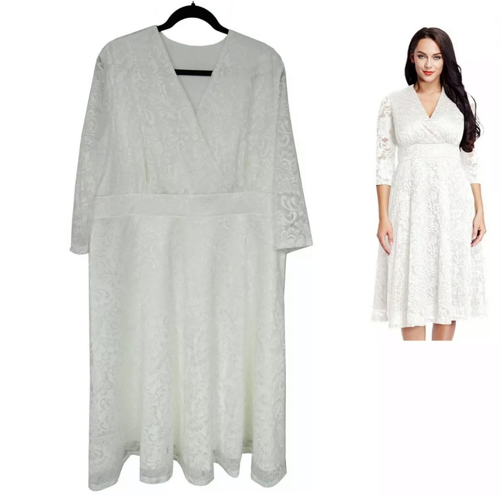 WHITE LACE DRESS